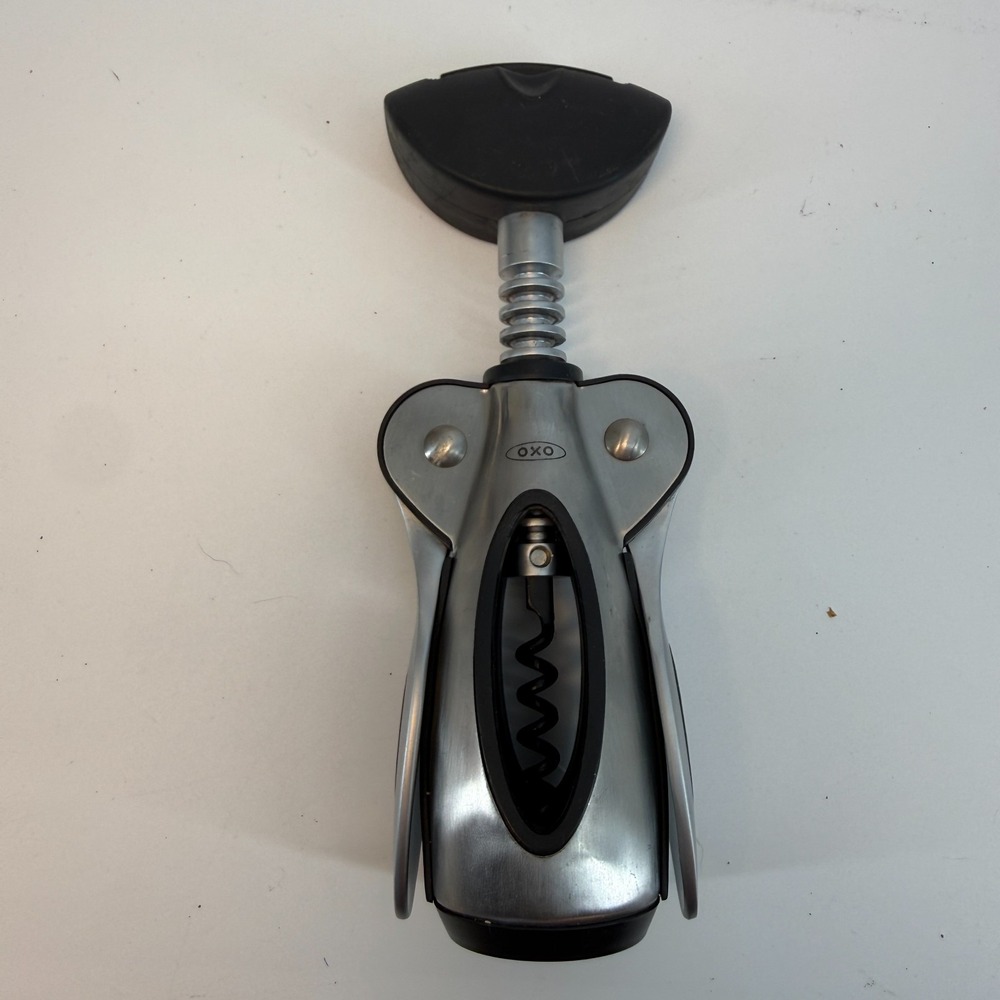 OXO Softworks Corkscrew Wine Opener‎ Winged Silver Seal Opener on Top Heavyduty